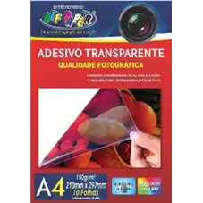 ADESIVO TRANSPARENTE A4 150G C/10FLS