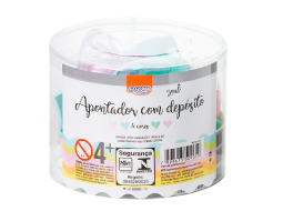 APONTADOR PLASTICO C/DEPOSITO PASTEL PT C/12UN