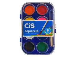 AQUARELA CIS ESTOJO C/8 CORES -MULTICOR