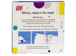 AUTO ADESIVO REFORCO P/FICHARIO C/250