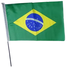 BANDEIRA TECIDO 30X40 HASTE P/MAO PC/20