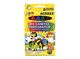 BIG CANETINHAS ABELHINHAS C/6 CORES PC/6CX