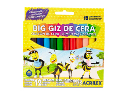 BIG GIZ DE CERA C/12CORES PC/12CX