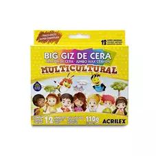 BIG GIZ DE CERA MULTI 12 CORES PC/6CX