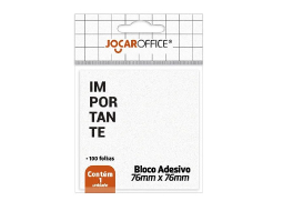 BLOCO ADESIVO IMPORTANTE BRANCO 76MMX76MM 100F