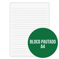 BLOCO PAUTADO A4 50F C/10