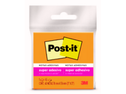 BLOCO POST-IT LARANJA 76X76 45F