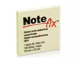 BLOCO RECADO ADESIVO NOTEFIX 76X76 C/100FLS