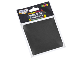 BLOCO SMART NOTES 76X76MM- PRETO C/50FLS