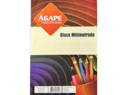 BLOCOS MILIMETRADO AGAPE 210X297MM C/40FLS PC/5 BL