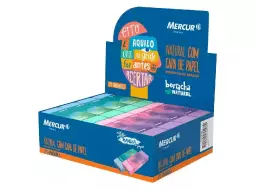 BORR MERCUR NATURAL COM CAPA DE PAPEL CX 24 PCS