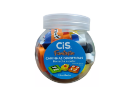 BORRACHA CIS CARINHAS DIVERTIDAS PT C/25