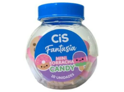 BORRACHA FANTASIA MINI CANDY PT C/20