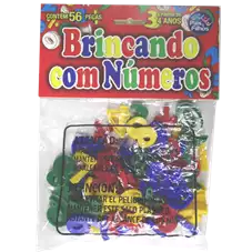 BRINCANDO C/NUMEROS C/56PECAS