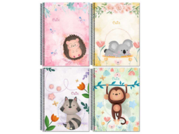 CAD CAPA DURA 96FLS 1X1 CUT CATS PC/6
