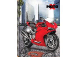 CAD CAPA DURA 96FLS 1X1 X-MOTO PC/6