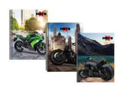 CAD CAPA DURA 96FLS 1X1 X-MOTO PC/6