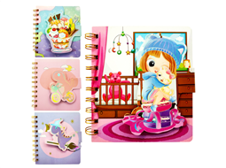 CADERNO C/PAUTA A5 CUTE C/50FLS SORTIDO YINS PAPER