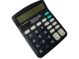 CALCULADORA DE MESA COM FONTE INTERNA MJ8837A