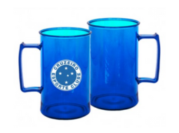 CANECA ACRILICA 400ML - CRUZEIRO AZUL