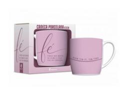 CANECA PORCELANA URBAN 300ML FE1 - FE FORCA QUE NASCE