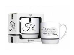 CANECA PORCELANA URBAN 300ML FE1 - FE NA VIDA