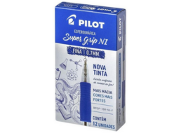 CANETA ESF BPGP-S GRIP-10R 07 AZUL CX/12