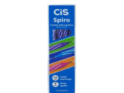 CANETA ESF CIS SPIRO 0,7MM AZUL CX C/12