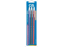 CANETA ESF CIS SPIRO 0,7MM BL C/3 AZ/PT/VM