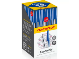 CANETA ESF ECONOMIC CRISTAL AZUL CX/50