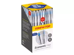 CANETA ESF ECONOMIC FINA-CX/50 AZUL