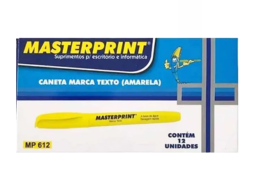 CANETA MARCA TEXTO AMARELA MP612 C/12