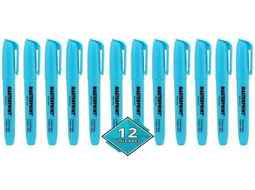 CANETA MARCA TEXTO AZUL MP612 C/12