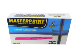 CANETA MARCA TEXTO ROSA MP612 C/12