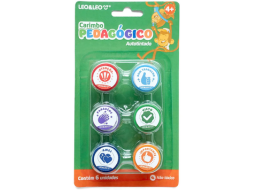 CARIMBO PEDAGOGICO AUTOTINTADO BLISTER C/6UN