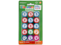 CARIMBO PEDAGOGICO AUTOTINTADO NUMEROS BLISTER C/15UN