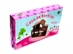 CASA DE BONECAS EM MADEIRA C/56PECAS