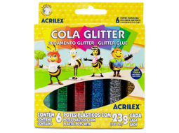 COLA C/ GLITTER  6 CORES