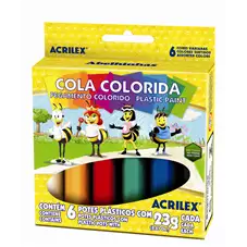 COLA COLORIDA 23GRS C/6CORES