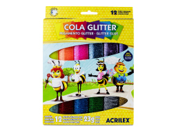 COLA GLITTER 23G C/12CORES PC/3CX