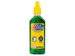 COLA GLITTER 35G VERDE 206 CX/12