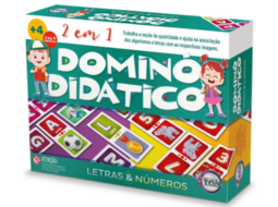 DOMINO 2 EM 1 - LETRAS E NUMEROS