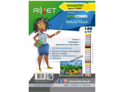 ECOCORES TEXTURA 7 CORES A4+ 23X32CM 36 FLS