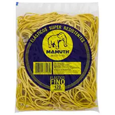 ELASTICO SUPER AMARELO FINO 100G PC/120UN