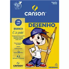 ESCOLAR DESENHO BRANCO CANSON A3 C/20FLS