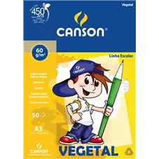 ESCOLAR VEGETAL CANSON A3 C/50FLS
