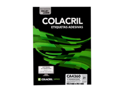 ETIQUETA 38,1x 63,5 x 3 FSC 100Fls CA4360-COLACRIL