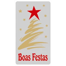 ETIQUETA BOAS FESTAS C/100