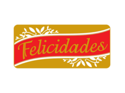 ETIQUETA FELICIDADES PADRONIZADA REF. 625