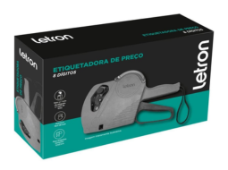 ETIQUETADORA DE PRECO 8 DIGITOS C/2 TINTAS C/1 ROLO ETIQUETAS LETRON